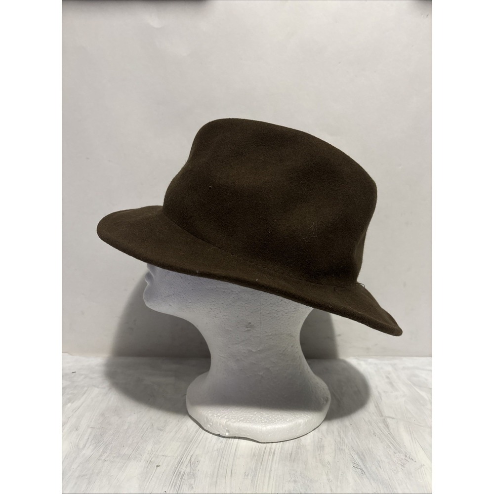 Yellow 108 Fedora Hat Size Medium Brown Retro USA Made